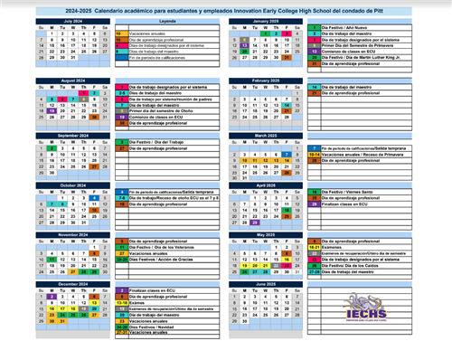 Spanish Version Calendar 